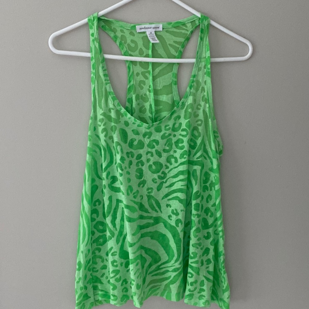Green tank top